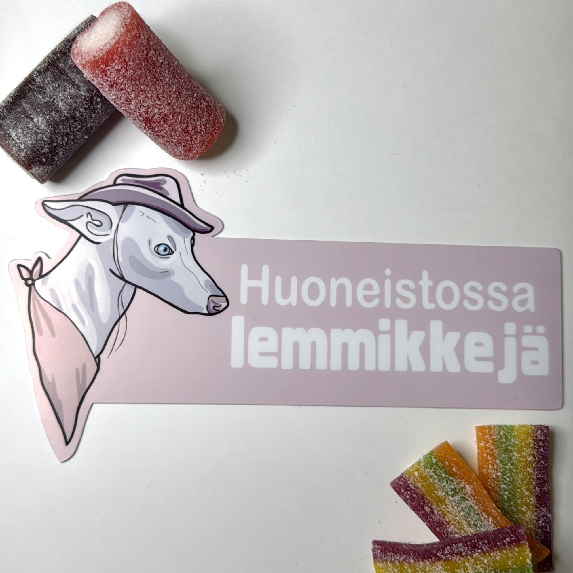 Huoneistossa lemmikkejä -ovitarra koira, iso