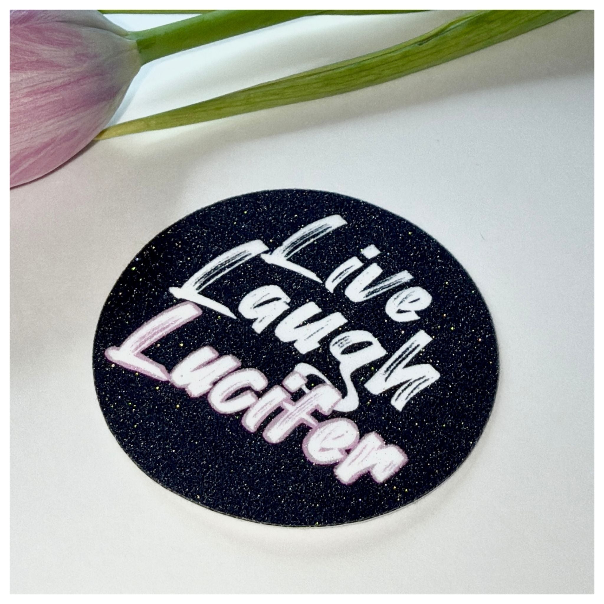 Live, laugh, Lucifer -glittertarra