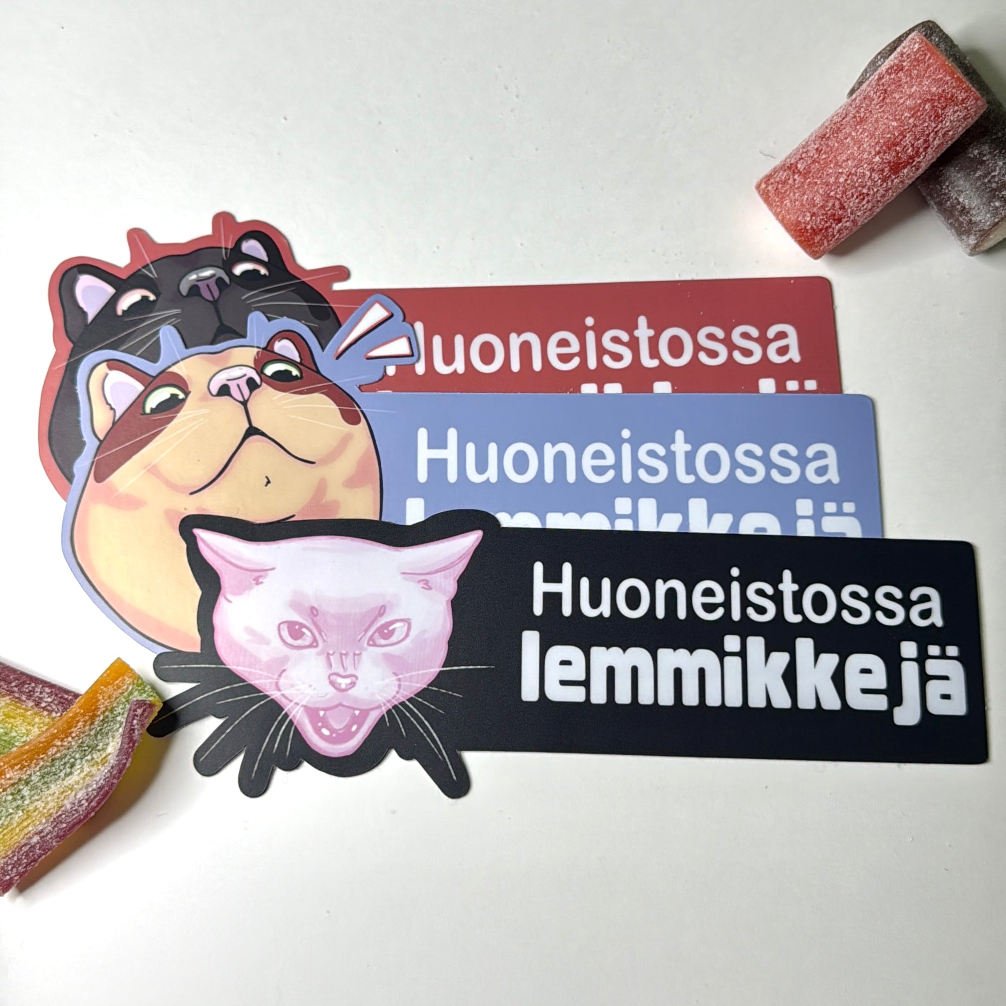 Huoneistossa lemmikkejä -ovitarra kissa, iso