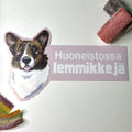 Huoneistossa lemmikkejä -ovitarra koira, iso